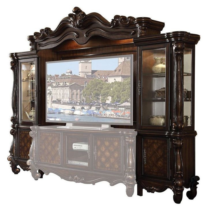 Versailles Cherry Oak 118" Entertainment Center with LED
