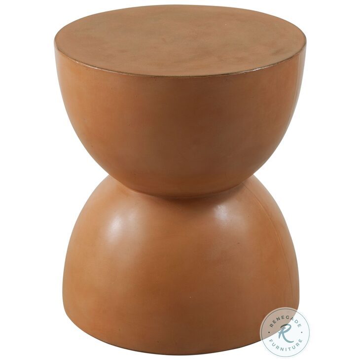 Alejandro Washed Orange Accent Table