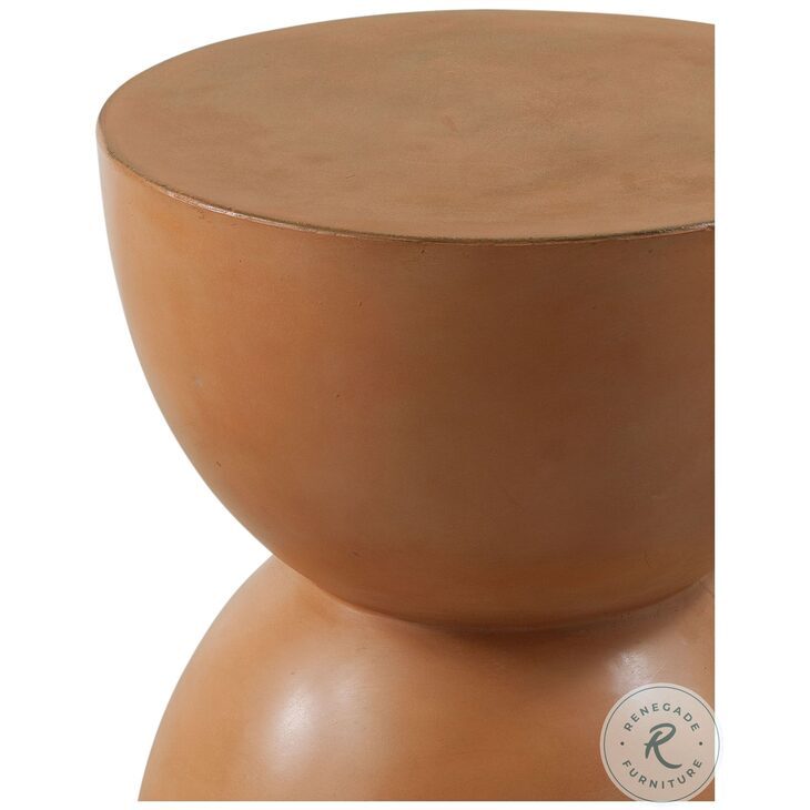 Alejandro Washed Orange Accent Table