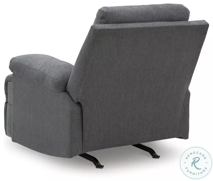 Yarrow Lane Charcoal Reclining Living Room Set with Drop Down Table