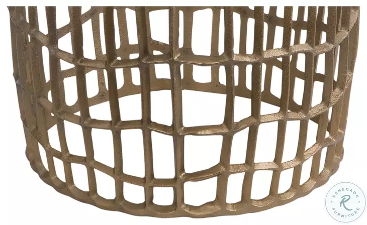 Harper Antique Bronze Accent Table