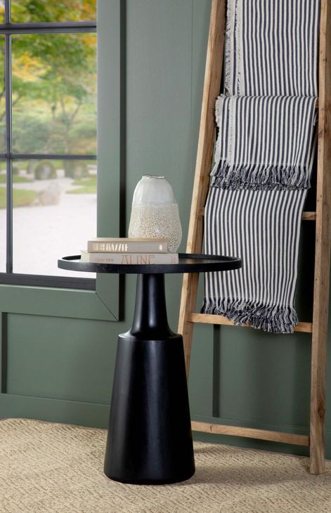 Ixia Black Stain Accent Table