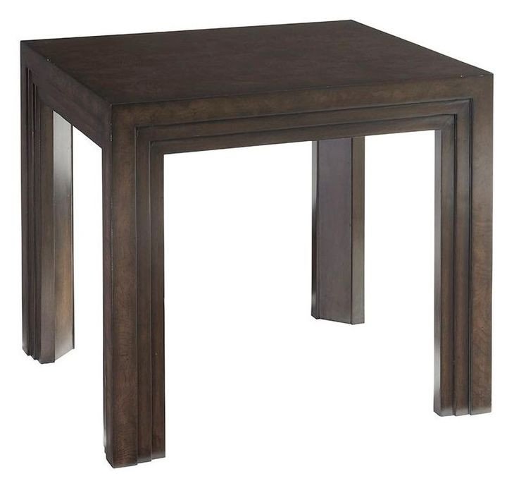 Essex Brown Rectangular Lamp Table