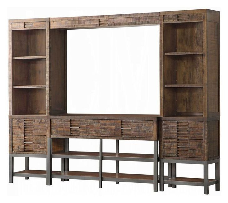 Andria Reclaimed Oak 97" Entertainment Center