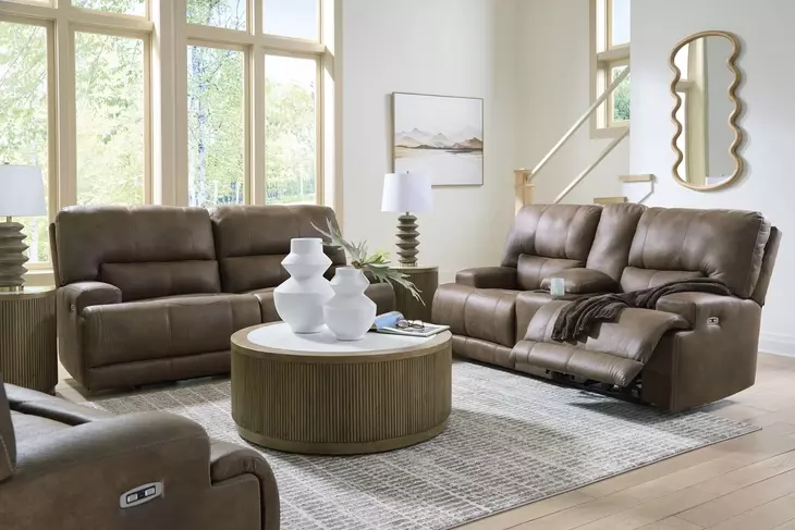 Time-Piece Earth 82" Zero Gravity Power Reclining Sofa with USB Charging