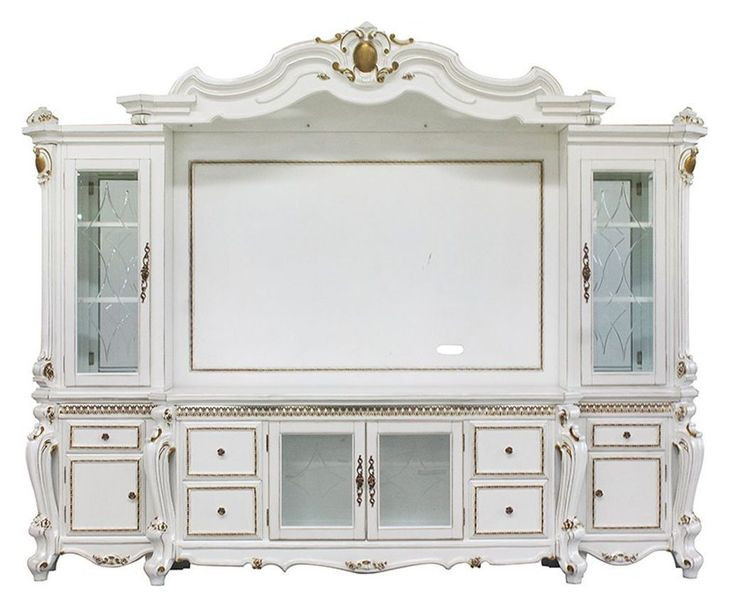 Picardy Antique Pearl 115" Entertainment Center with LED