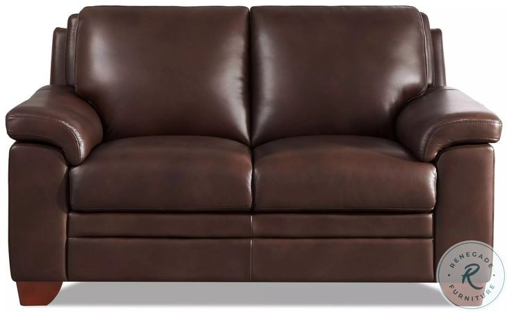 Ironvale Chestnut Leather 62" Loveseat