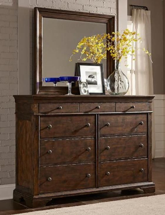 Trisha Yearwood Home Coffee Daisy 9 Drawer Dresser