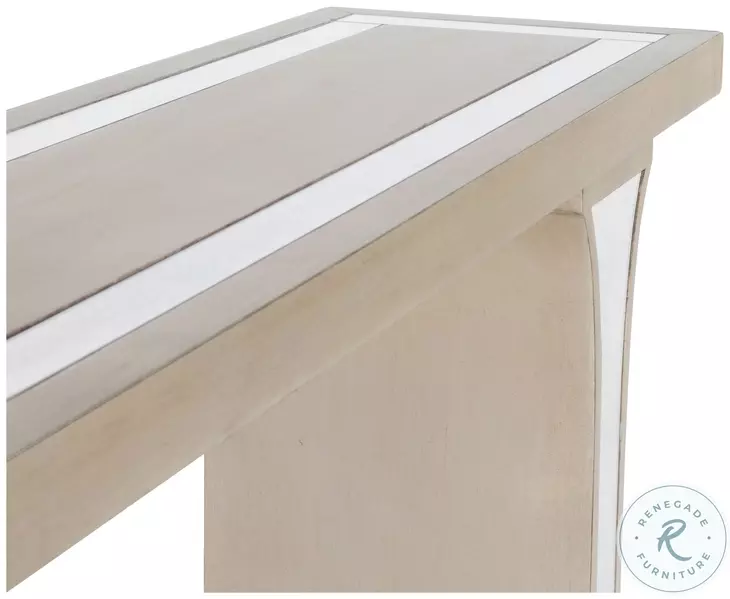 Katya Silver Leaf Console Table