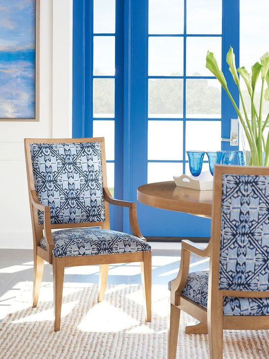 Eastbluff Blue Upholstered Arm Chair