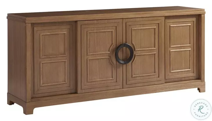 Newport Sandstone Leeward TV Stand By Barclay Butera