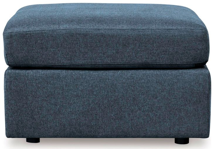 Modmax Ink Performance Fabric Upholstered Square Accent Ottoman