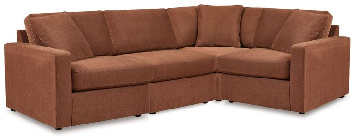 Modmax Spice Performance Fabric 4 Piece Modular Sectional