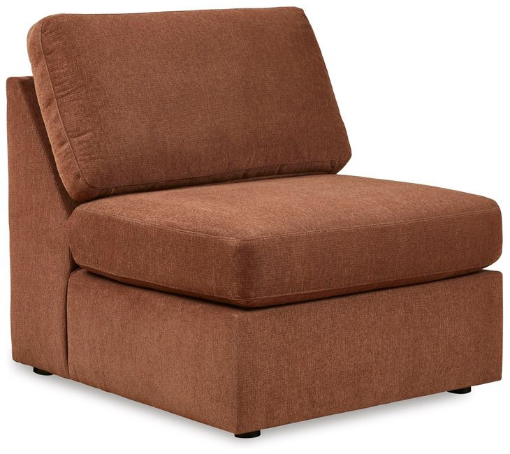 Modmax Spice Performance Fabric 7 Piece Modular Sectional with Storage Console and RAF Corner Chair