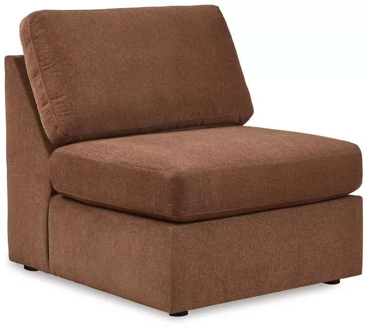 Modmax Spice Performance Fabric 6 Piece Modular Sectional with LAF Chaise and Storage Console
