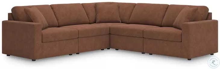 Modmax Spice 5-Piece Performance Fabric Modular Sectional