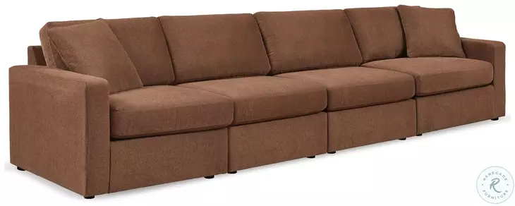 Modmax Spice 4-Piece Performance Fabric Modular Sofa Sectional