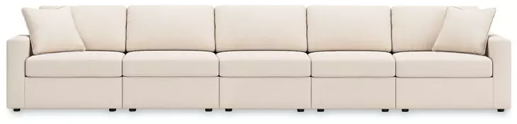 Modmax Oyster Performance Fabric 5 Piece Modular Sectional