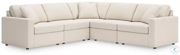 Modmax Oyster 5-Piece Performance Fabric Modular Sectional