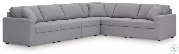 Modmax Granite 6 Piece Performance Fabric Sectional