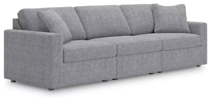 Modmax Granite Performance Fabric Modular 3 Piece Sectional Sofa