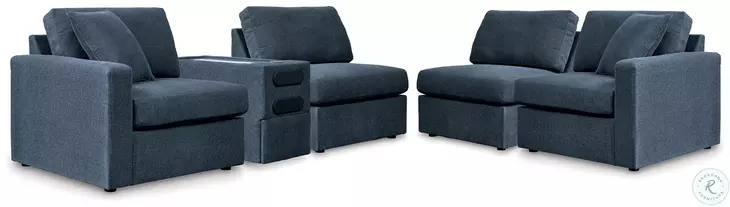 Modmax Ink 5 Piece Performance Fabric Sectional