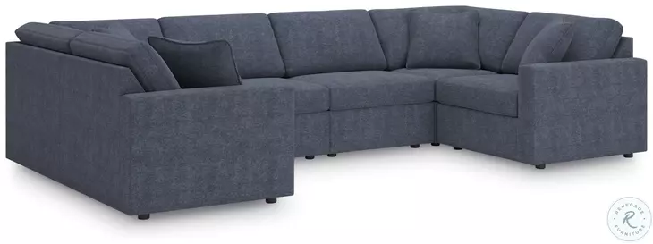 Modmax Ink 6-Piece Performance Fabric Modular U-Shaped Sectional