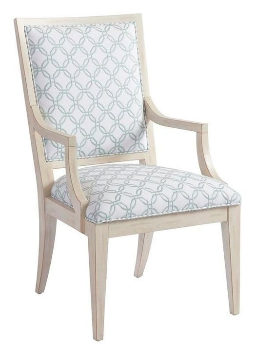 Eastbluff White Upholstered Arm Chair