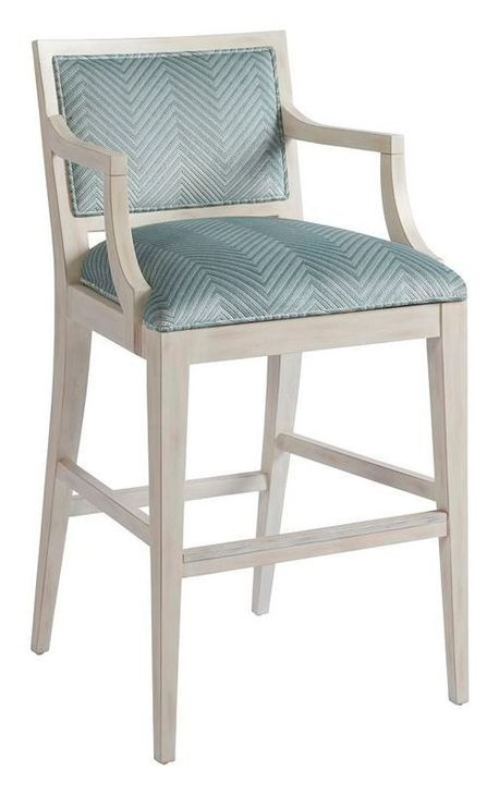 Eastbluff Blue Upholstered Barstool
