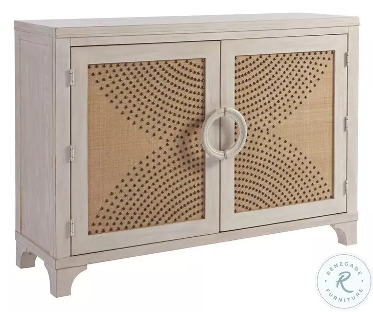 Newport Sailcloth Lido Isle Nailhead Hall Chest By Barclay Butera