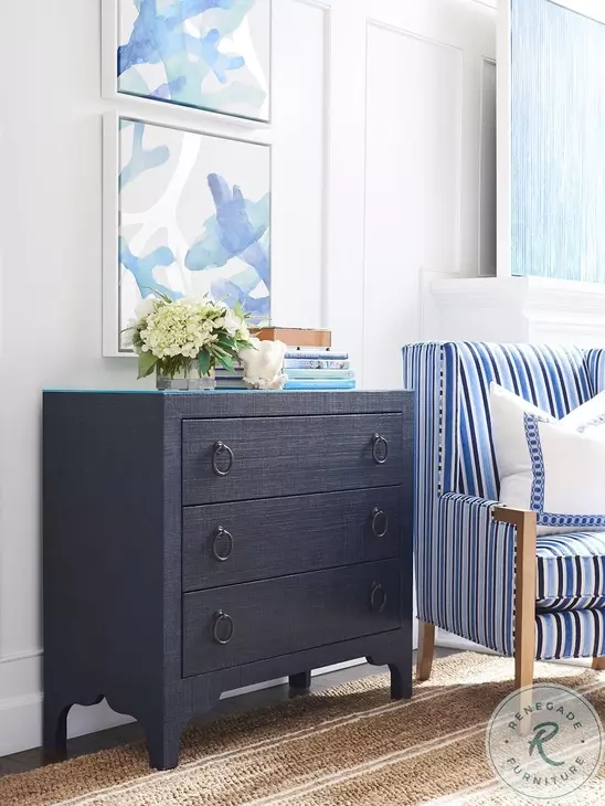 Newport Marine Balboa Island Raffia Hall Chest By Barclay Butera