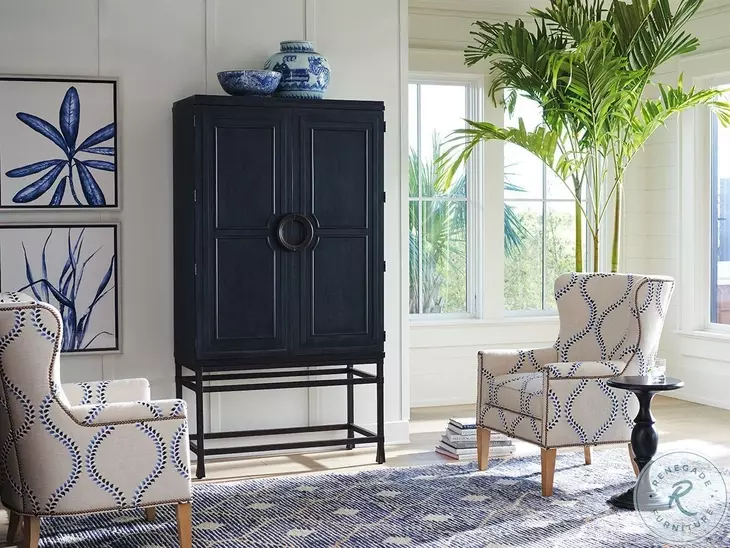 Newport Marine Jade Bar Chest on Stand By Barclay Butera