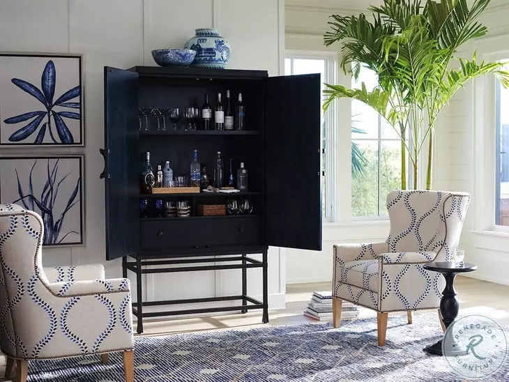 Newport Marine Jade Bar Chest on Stand By Barclay Butera