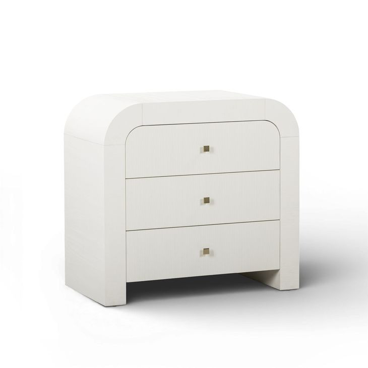Hump White Arched 3 Drawer Chest