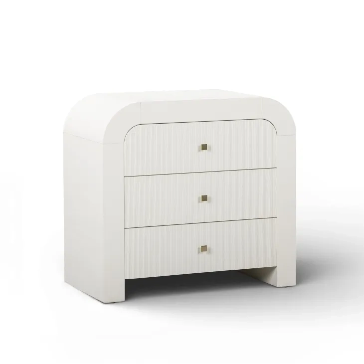 Hump White Arched 3 Drawer Chest