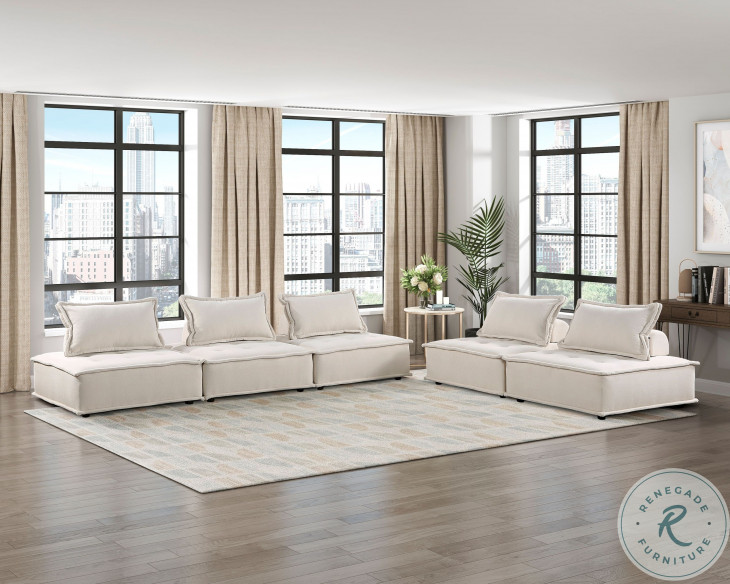 Inman Beige Living Room Set from Homelegance | Coleman Furniture