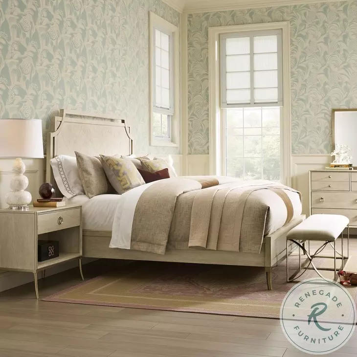 Whitmore Nova Alabaster King Panel Bed