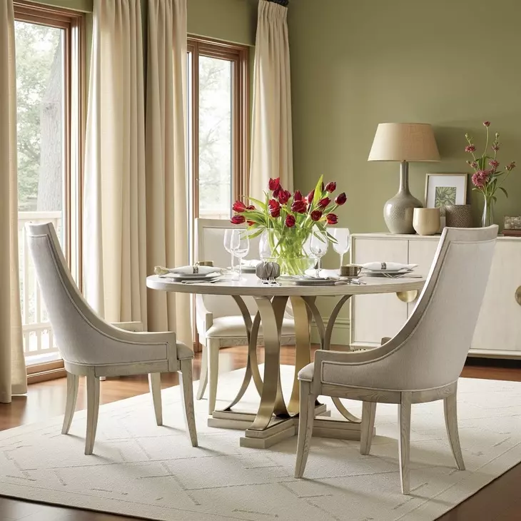 Whitmore Montreux Alabaster Upholstered Dining Chair Set Of 2