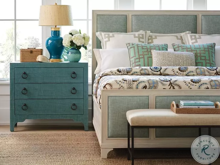 Newport Sea Glass Balboa Island Raffia Hall Chest By Barclay Butera