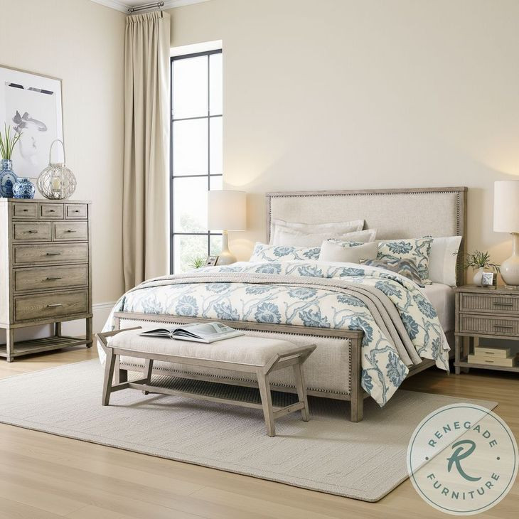 Cedar Ridge Charleston Aged Taupe Queen Panel Bed