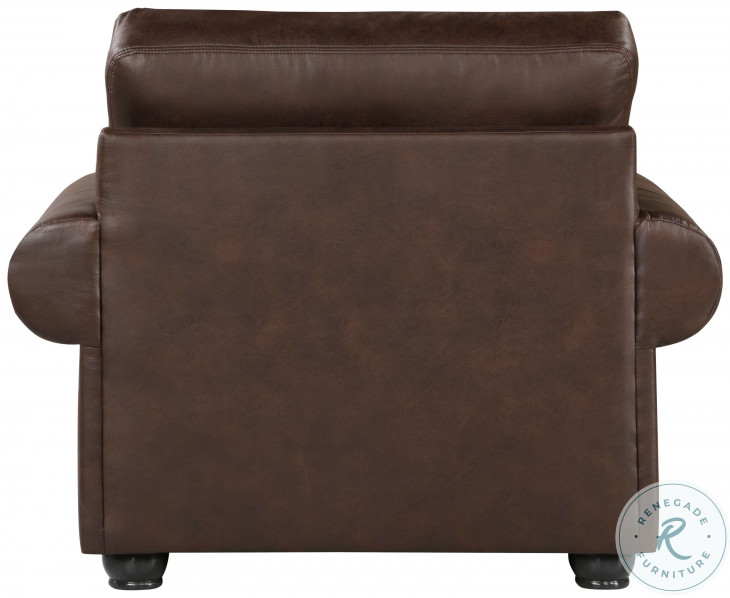 Franklin Dark Brown Living Room Set from Homelegance | Coleman Furniture
