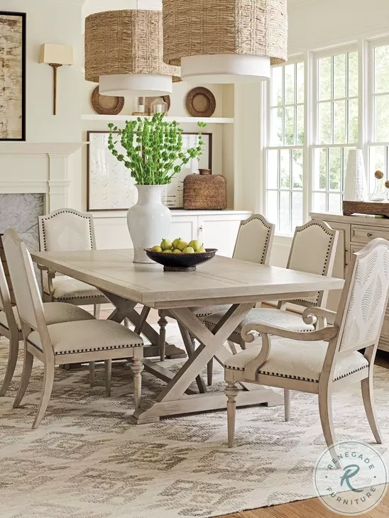Malibu Dune Rockpoint Rectangular Extendable Dining Table By Barclay Butera