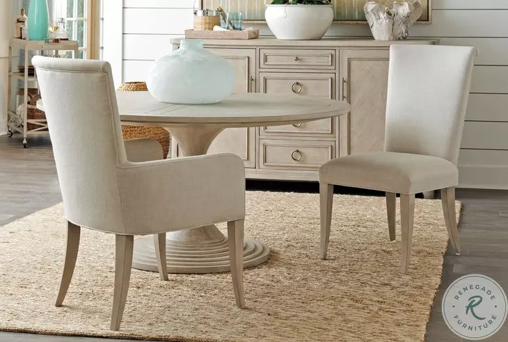 Malibu Ivory And Fawn Serra Upholstered Side Chair By Barclay Butera