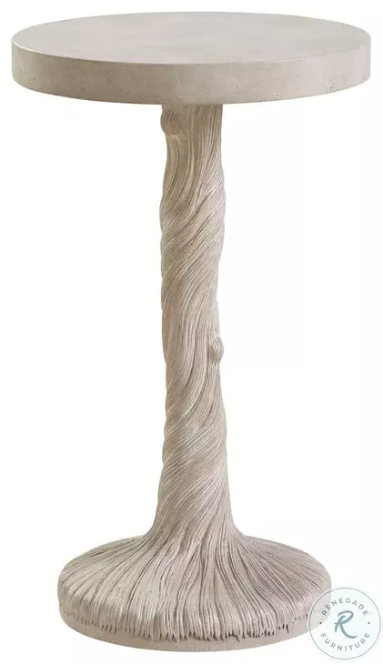 Malibu Dune Saddle Peak Round Accent Table By Barclay Butera