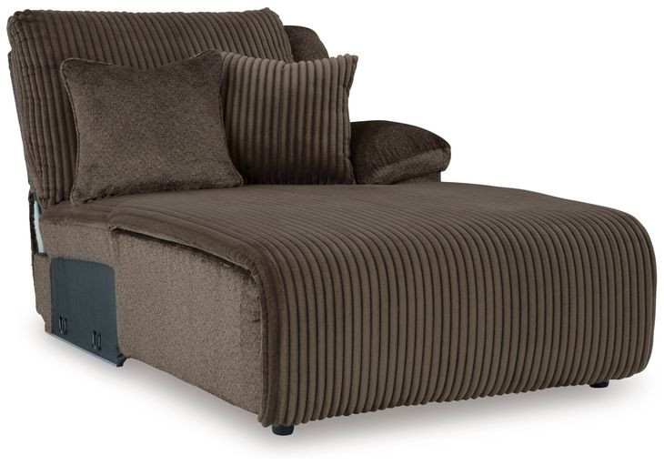 Top Tier Chocolate 3 Piece Modular Reclining Sectional with RAF Chaise