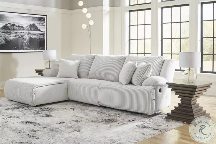 Top Tier Alloy Modular Reclining 3 Piece Sectional Sofa LAF Chaise