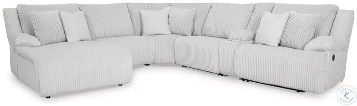 Top Tier Alloy Modular Reclining 6 Piece Sectional with LAF Chaise