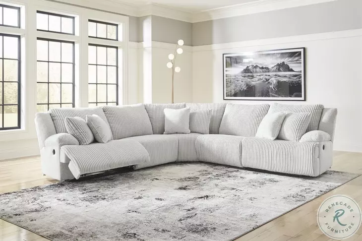 Top Tier Alloy Modular Reclining 5 Piece Sectional