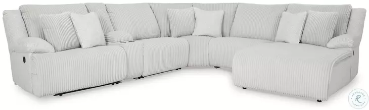 Top Tier Alloy Modular Reclining 6 Piece Sectional with RAF Chaise