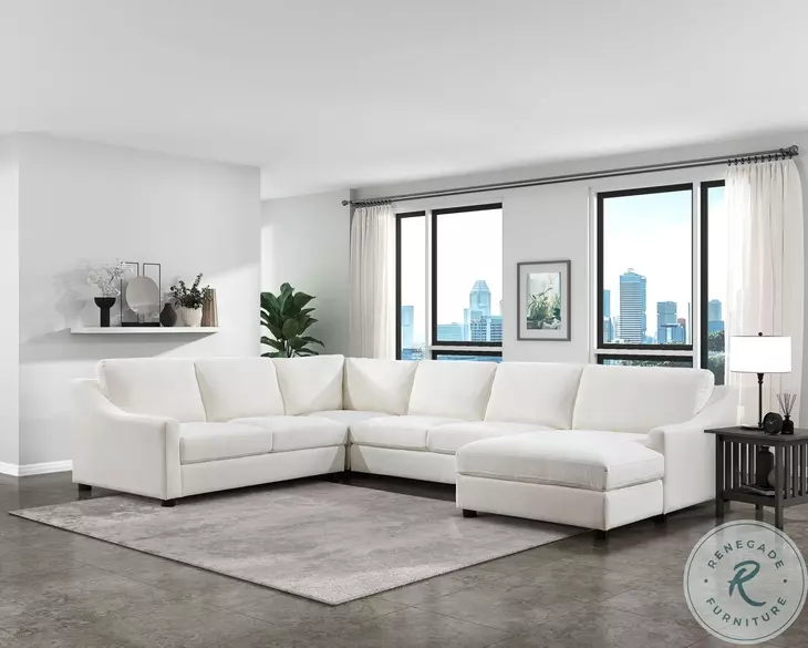 Zayden Ivory 4 Piece RAF Sectional
